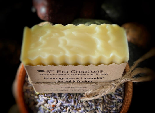 Lemongrass + Lavender Infused Botanical Soap, Fragrance Free