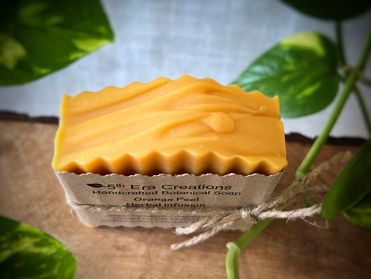 Orange Peel Infused Botanical Soap, Fragrance Free