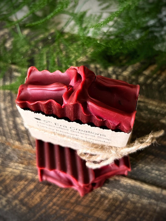 Turkey Rhubarb + Lavender Infused Botanical Soap w/ Bulgarian Lavender Essential Oil