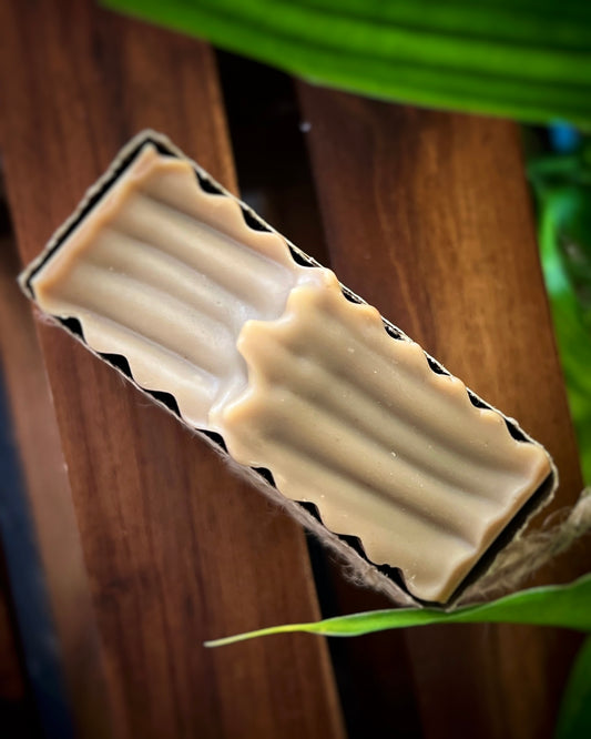 Coffee Infused Botanical Soap, Fragrance Free